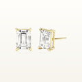 18K Emerald Cut Lab Diamond Earrings (0.6ct)
