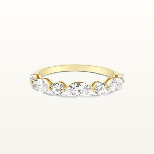 18K Gold Scalloped Diamond Ring in (1/4 ct. tw.)