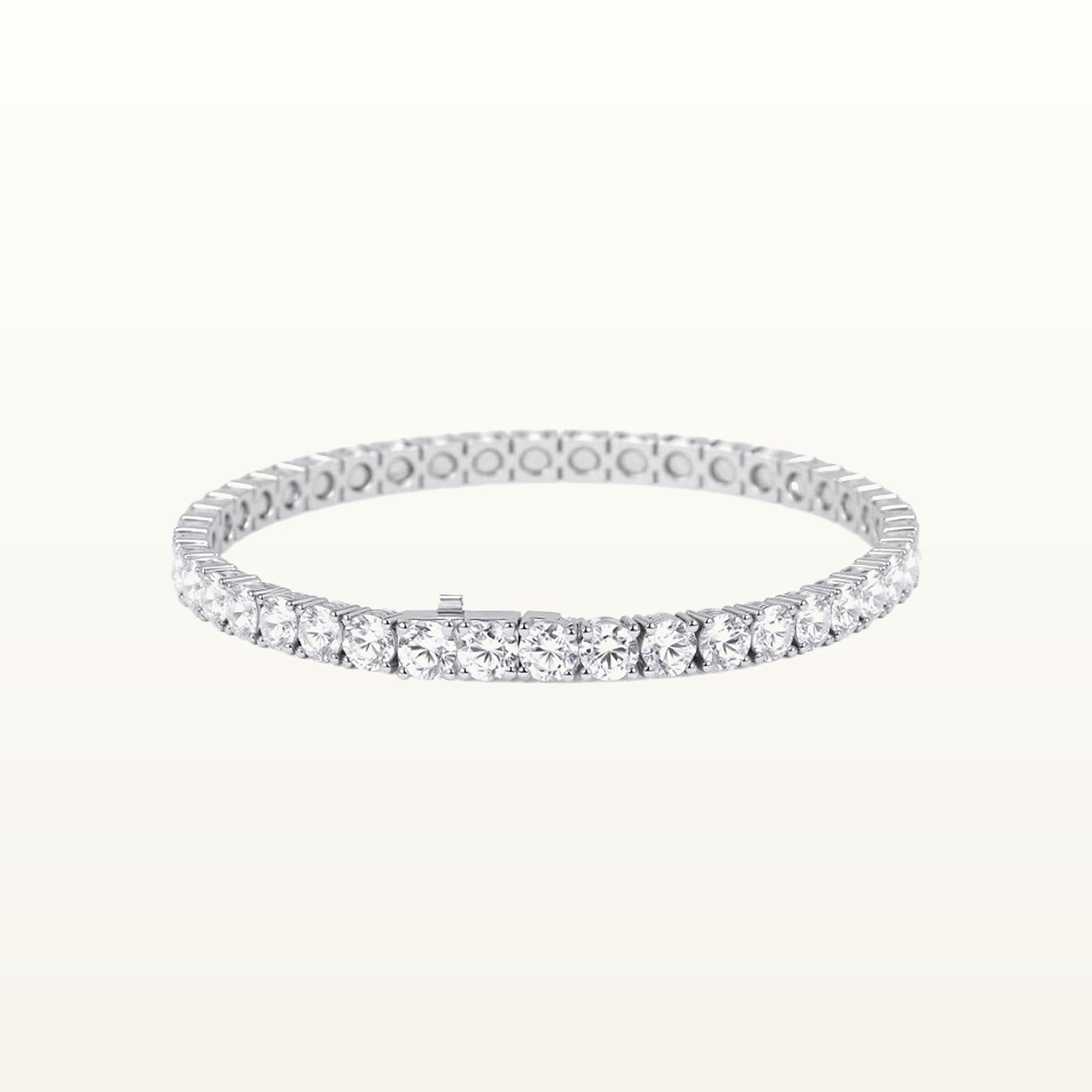 18K 9.00ctw Lab-Grown Diamond Tennis Bracelet